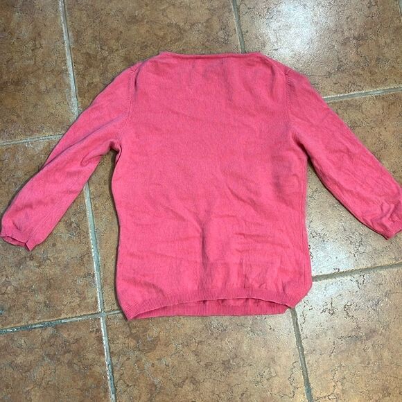Precious Fibers Cashmere pink sweater size L - Picture 3 of 8